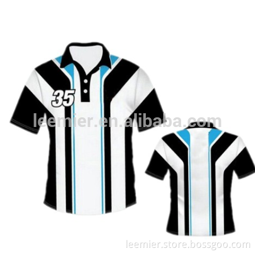 Custom quick dry polo collar racing polo shirts